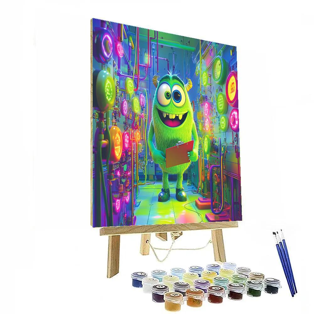 Mike Wazowski Laugh Energy Lab Disney Inspired paint by color