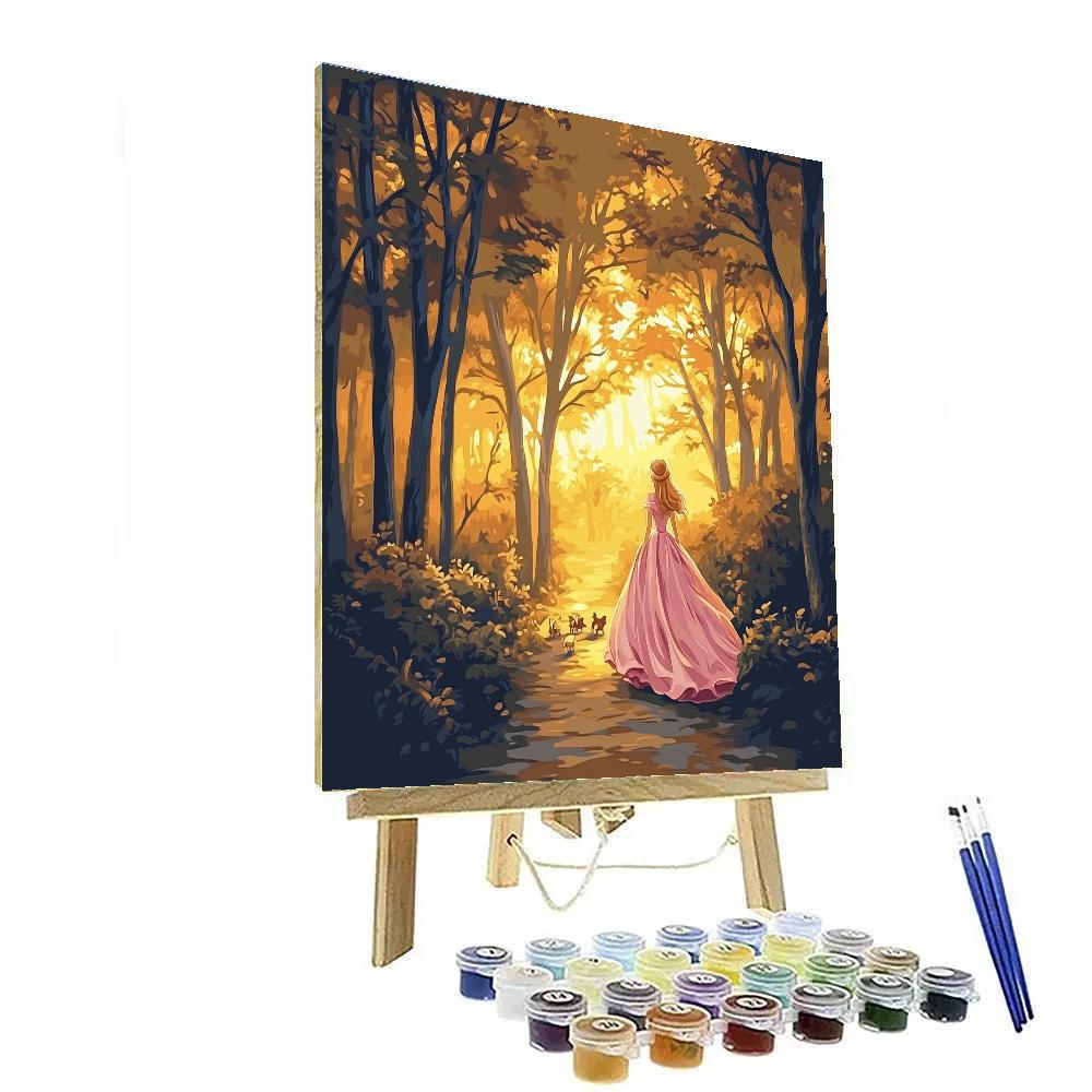 Aurora Forest Sunrise Stroll Disney Inspired Paint by numbers kits
