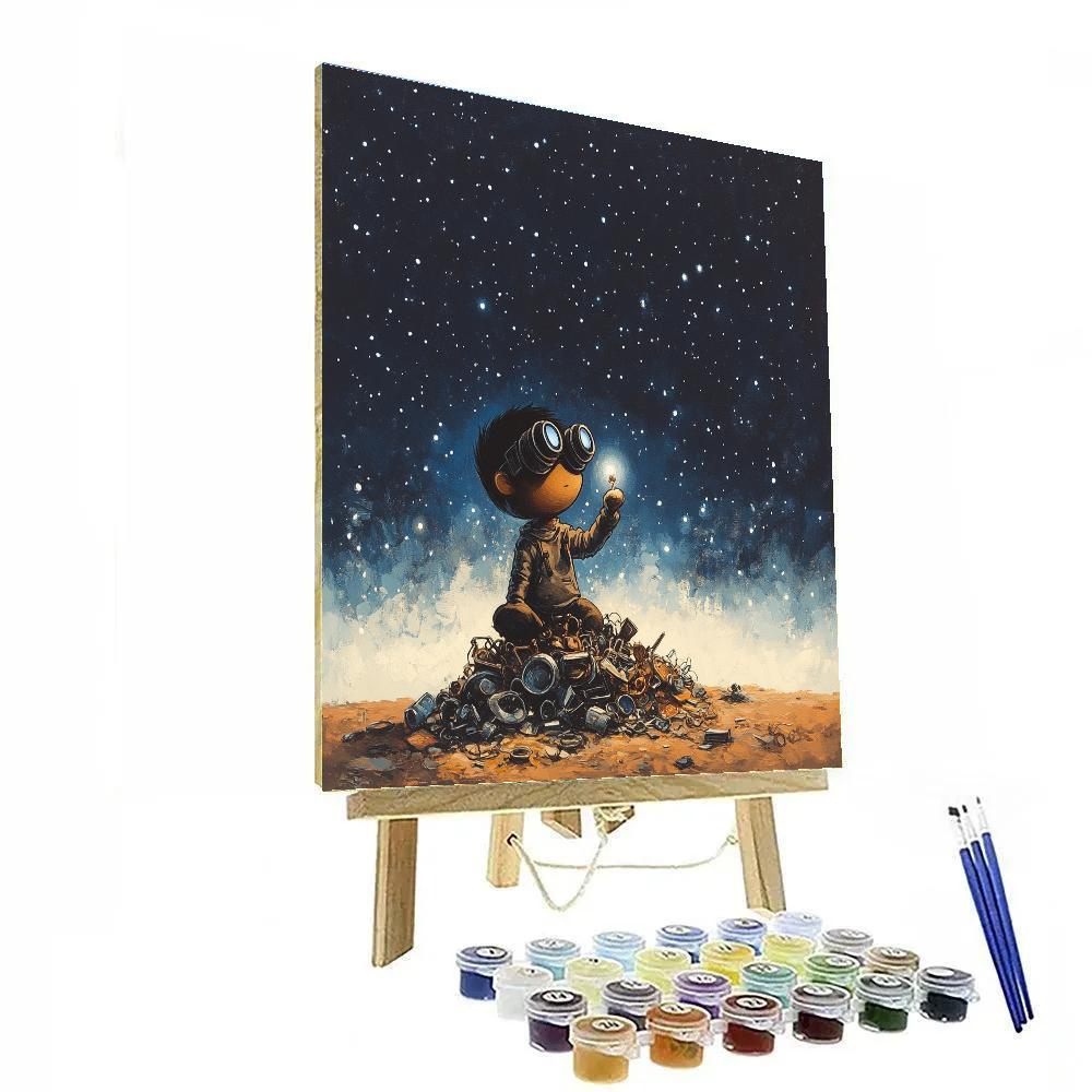 Wall E Starfield Treasure Finder Disney Inspired Painting by numbers kit