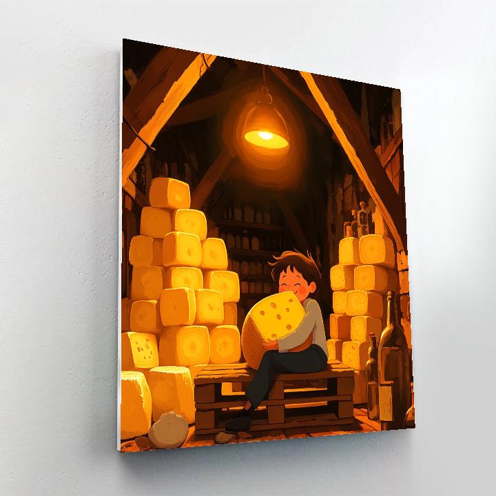 Ratatouille Emile Cheese Cellar Feast Disney Inspired Painting by numbers kit