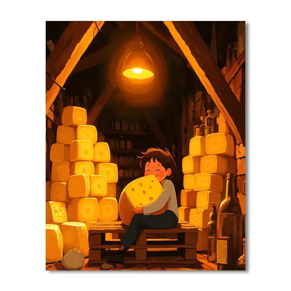 Ratatouille Emile Cheese Cellar Feast Disney Inspired Painting by numbers kit