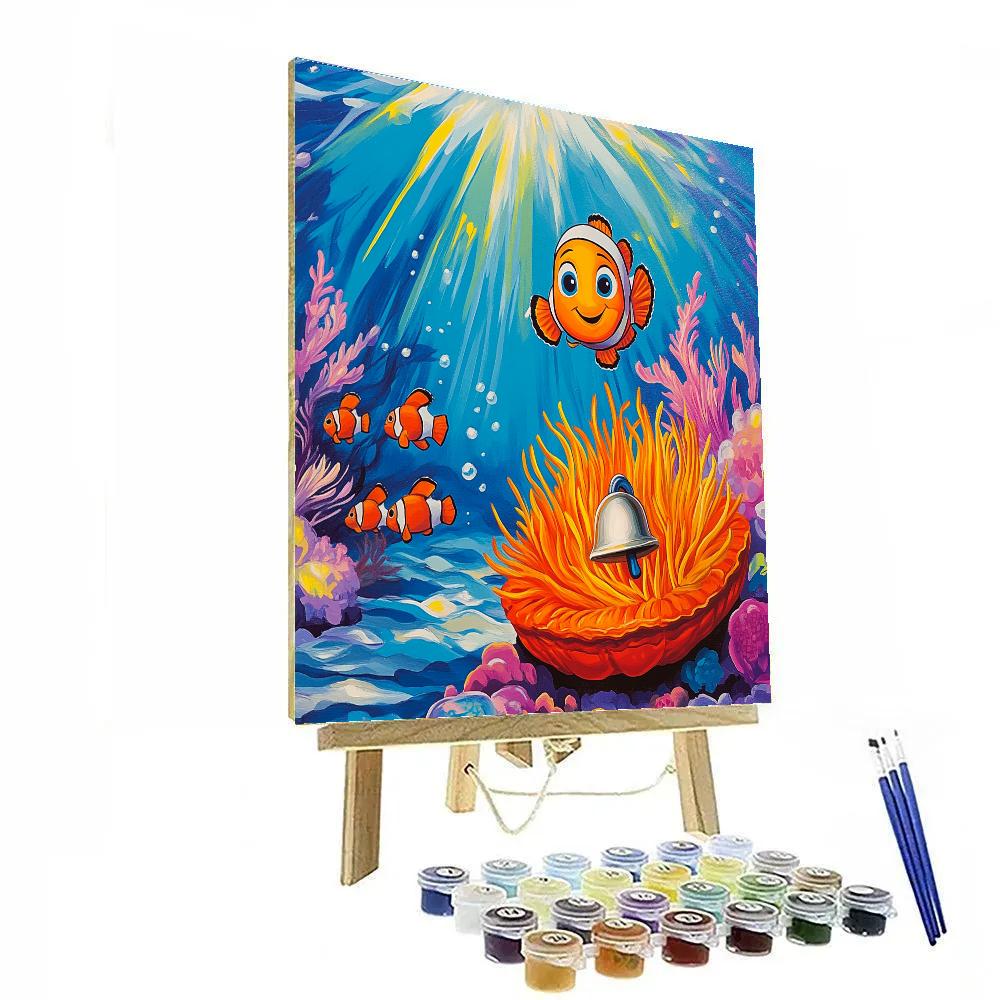 Nemo Sea Anemone School Day Disney Inspired paint by numbers