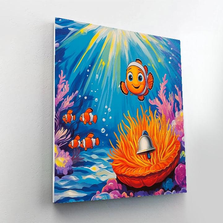 Nemo Sea Anemone School Day Disney Inspired paint by numbers