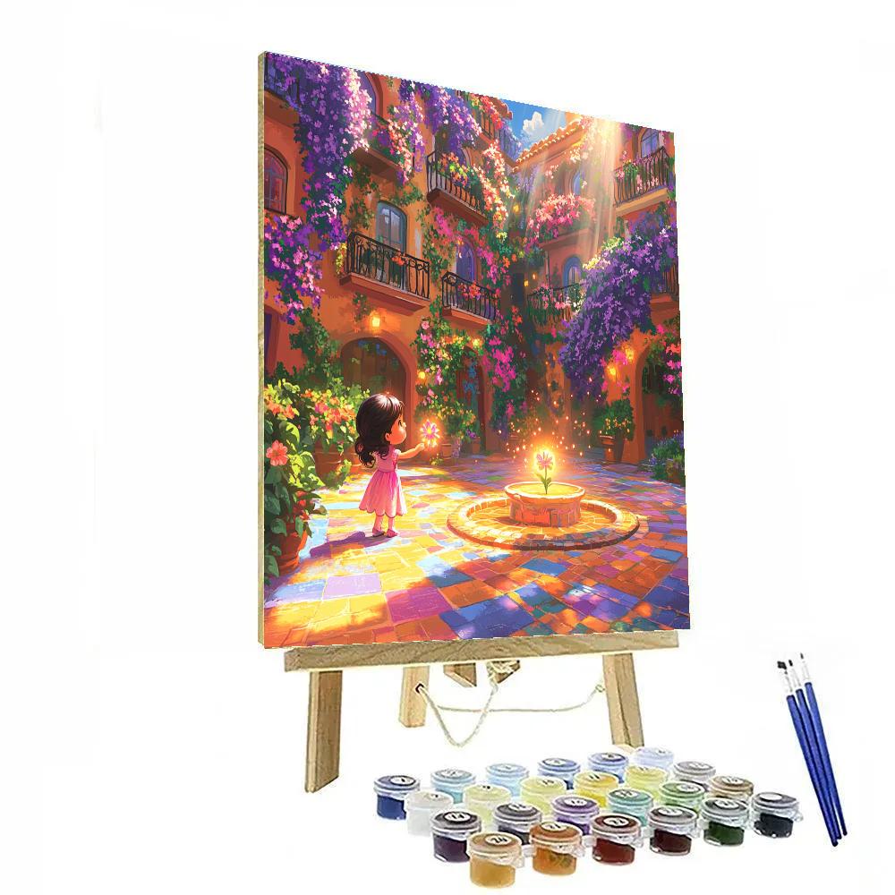Mirabel Encanto Courtyard Bloom Disney Inspired DIY paint by numbers