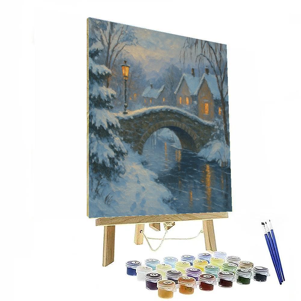 Lantern Glow On The Quiet Canal Number painting