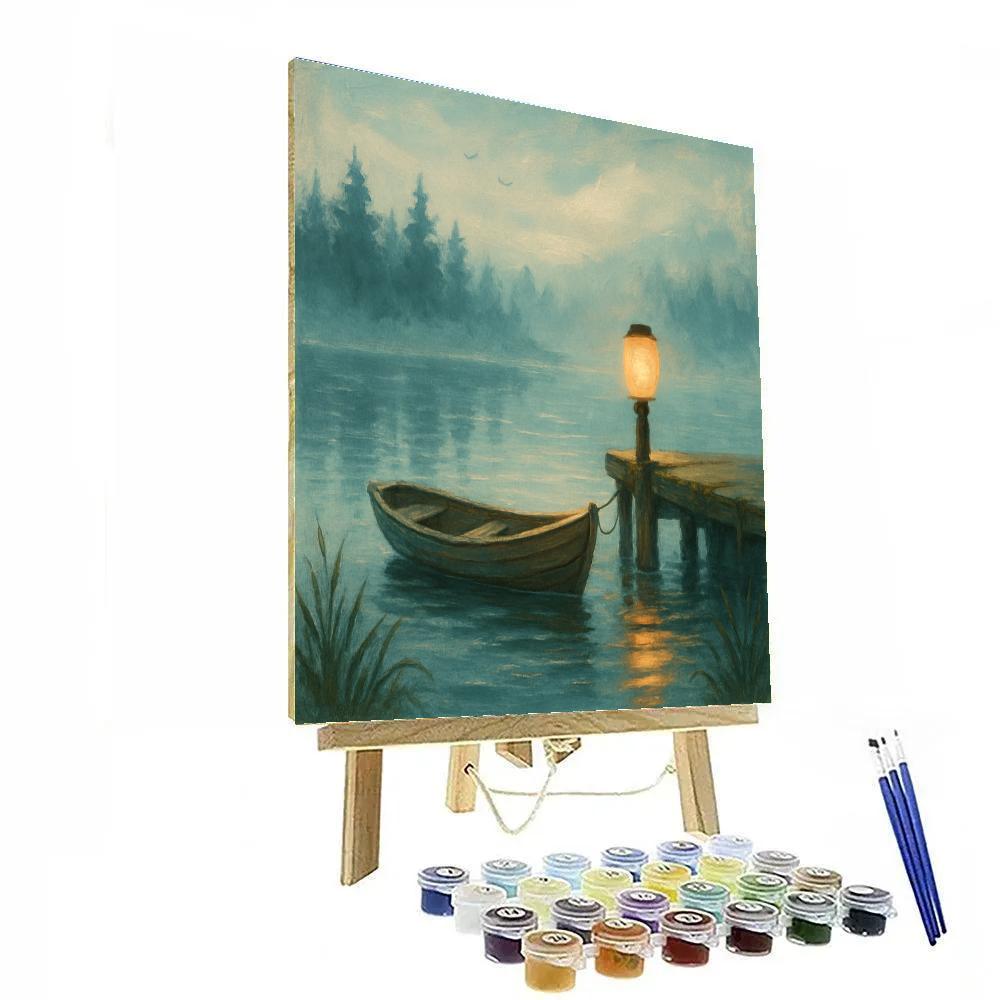Lantern Bay At First Fog painting number kit