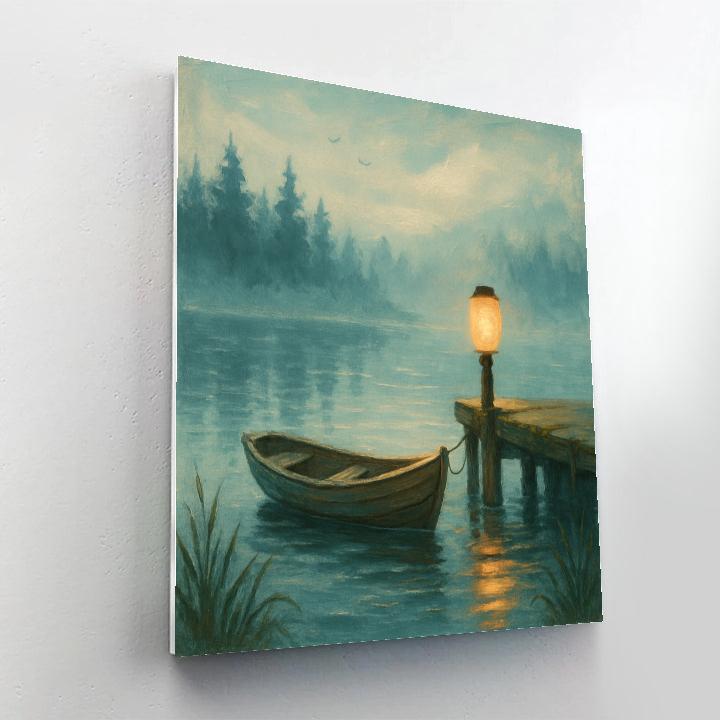 Lantern Bay At First Fog painting number kit