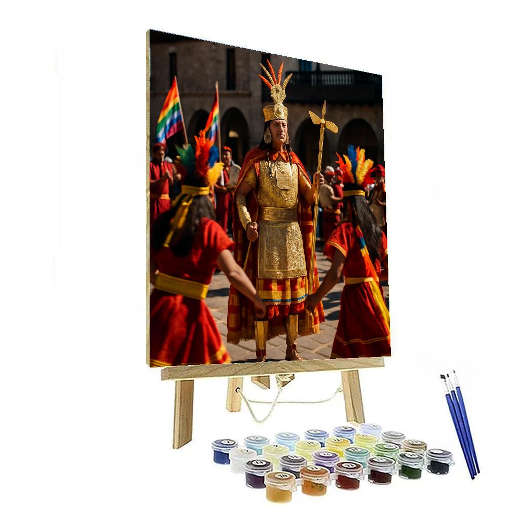 Inti Raymi Procession Plaza De Armas Cusco painting number kit