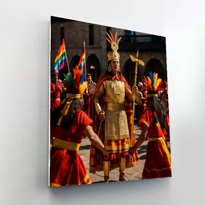 Inti Raymi Procession Plaza De Armas Cusco painting number kit