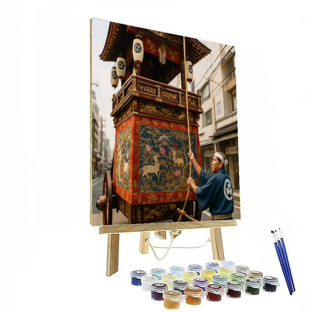 Gion Matsuri Yamaboko Float Detail Kyoto Number painting