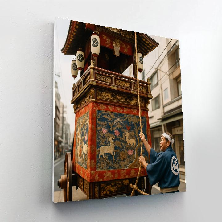 Gion Matsuri Yamaboko Float Detail Kyoto Number painting