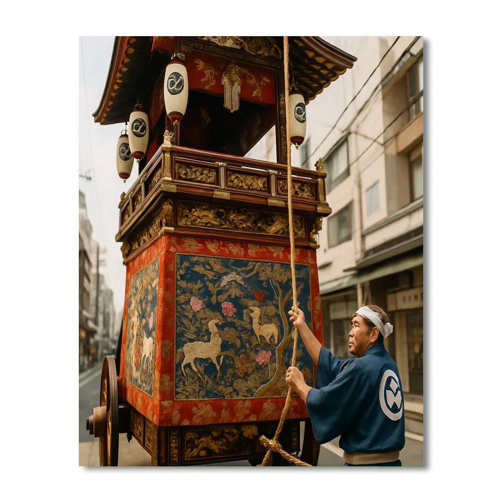 Gion Matsuri Yamaboko Float Detail Kyoto Number painting