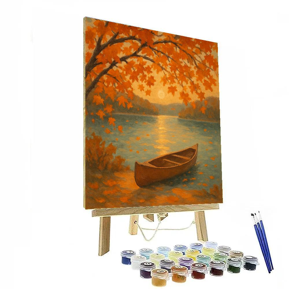Amber Maple Reflections At Quiet Cove Numbered painting kits