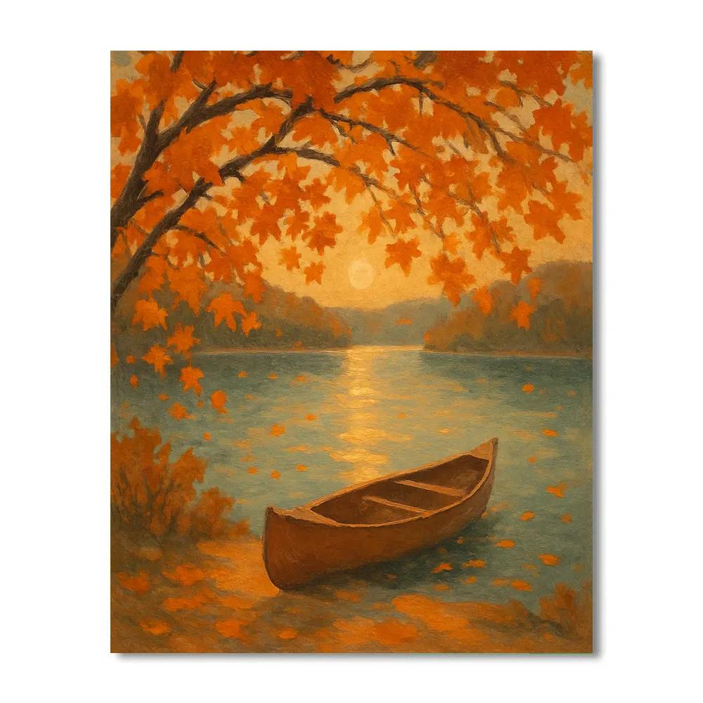 Amber Maple Reflections At Quiet Cove Numbered painting kits