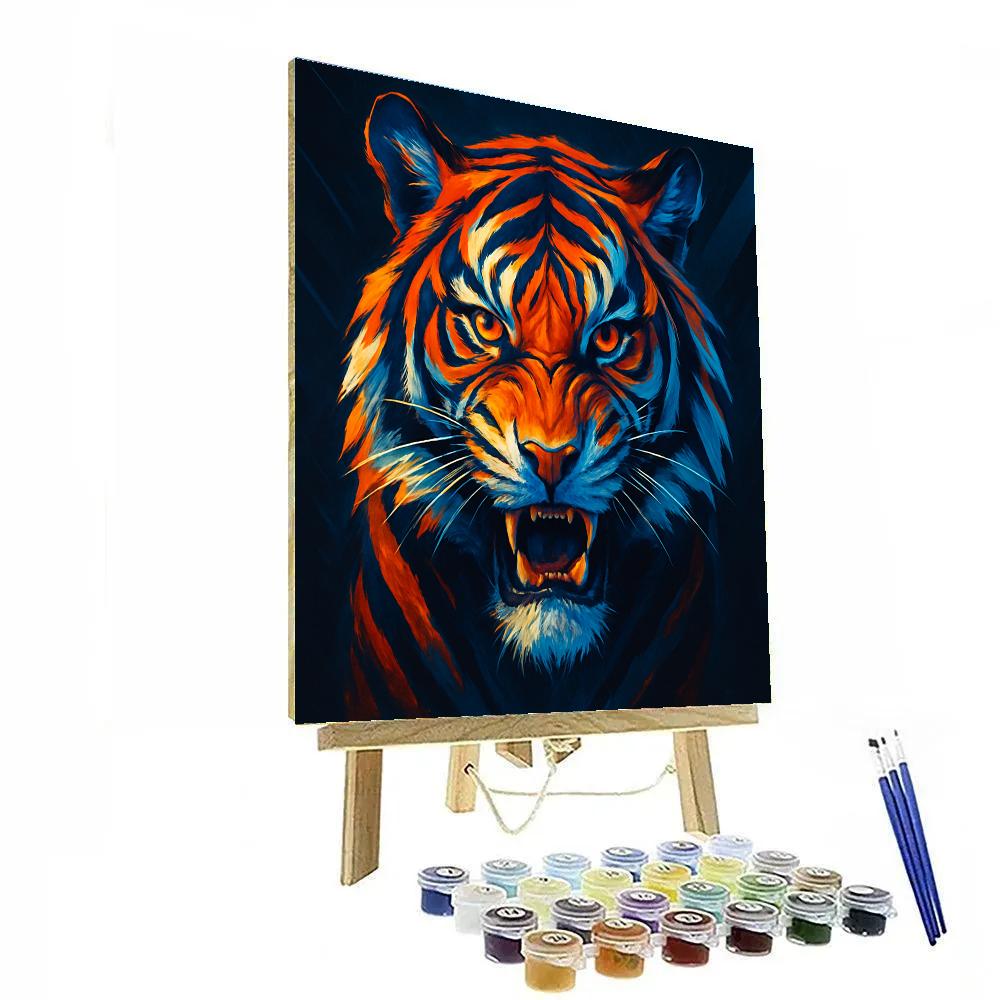 Saffron Storm Tiger paint by numbers