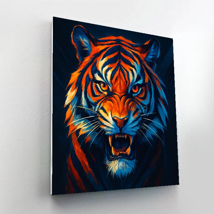 Saffron Storm Tiger paint by numbers