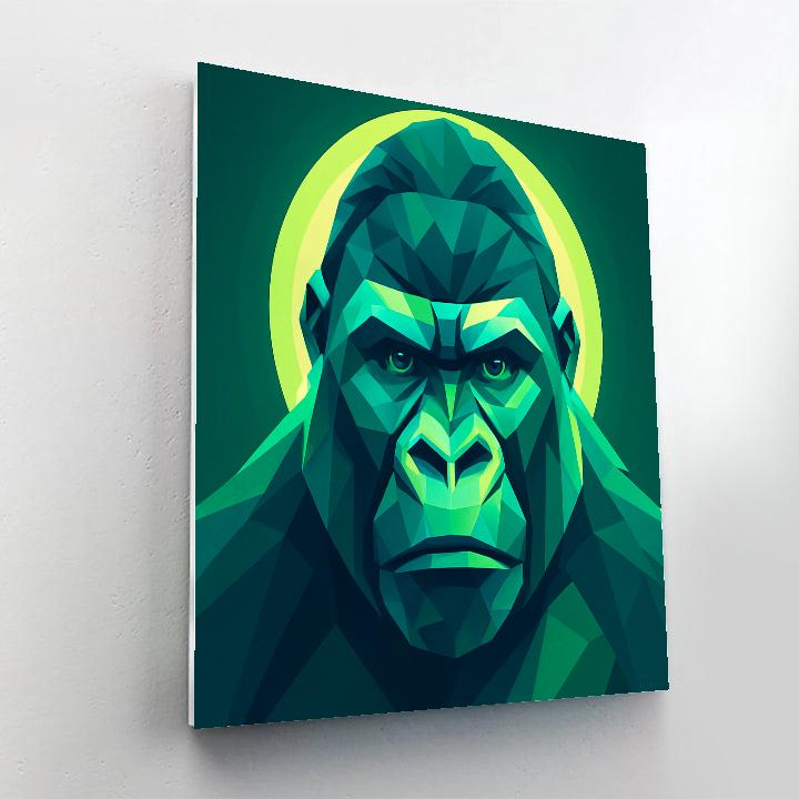 Verdant Prism Gorilla paint by numbers