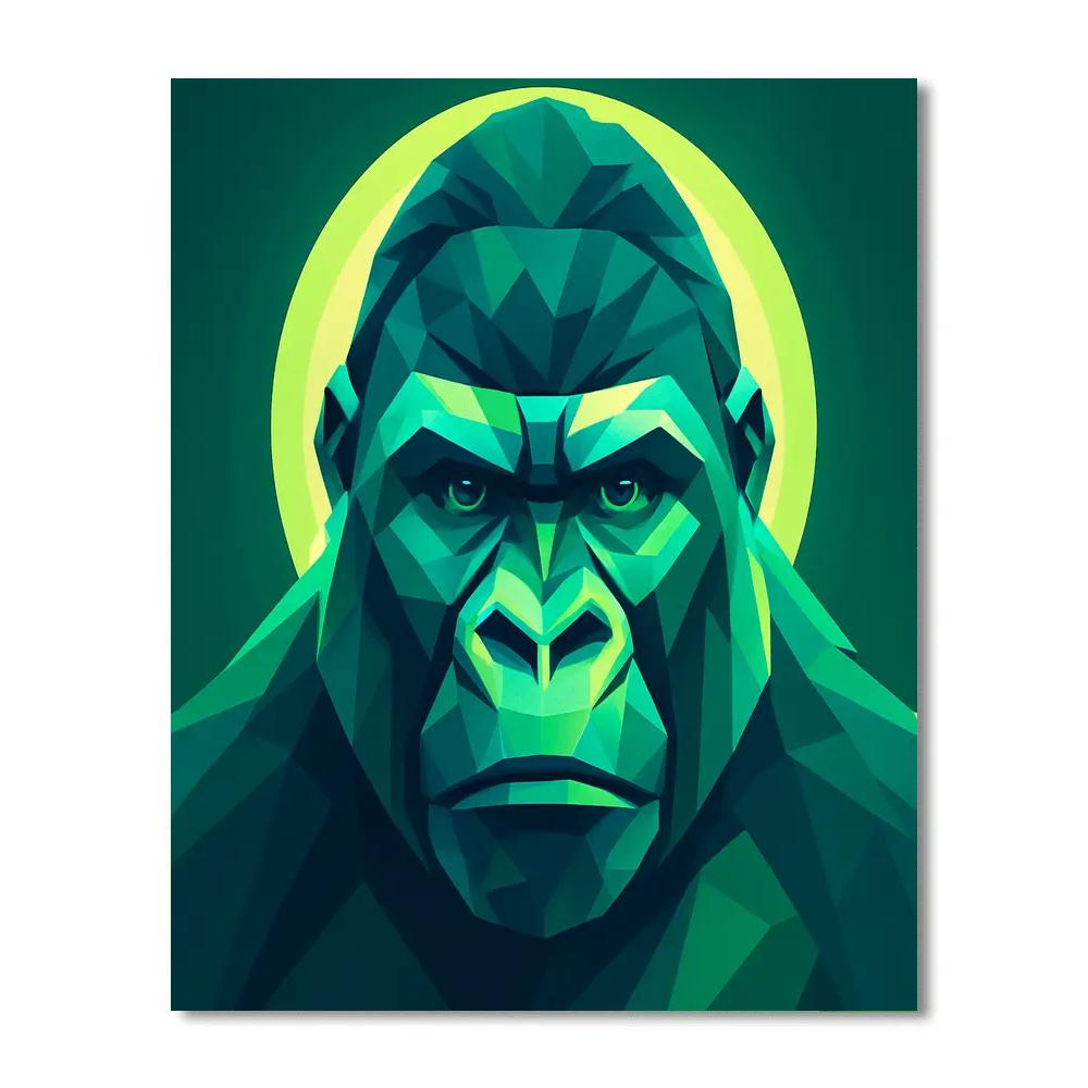 Verdant Prism Gorilla paint by numbers