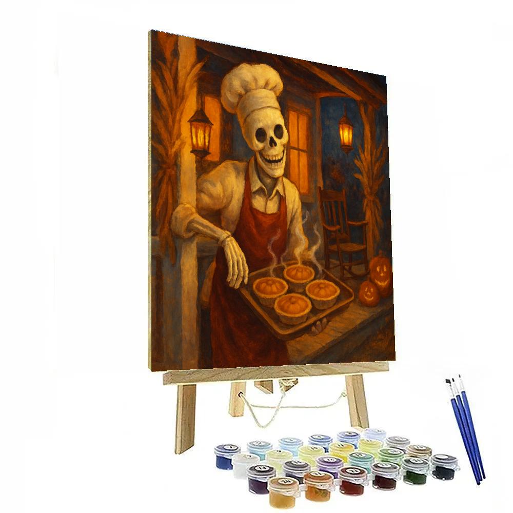 Cozy Porch Of The Midnight Bakery Painting by numbers kit