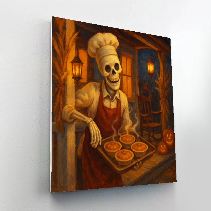 Cozy Porch Of The Midnight Bakery Painting by numbers kit