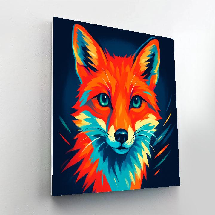 Coral Comet Fox paint by numbers