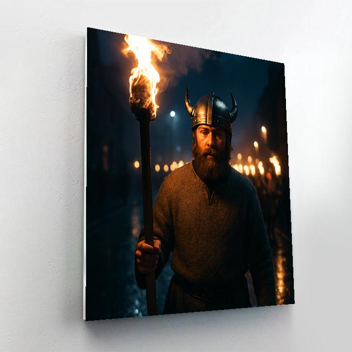 Up Helly Aa Torchlit March Lerwick Shetland Paint by numbers kits