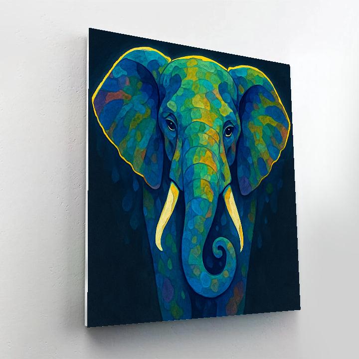 Monsoon Jewel Elephant painting number kit