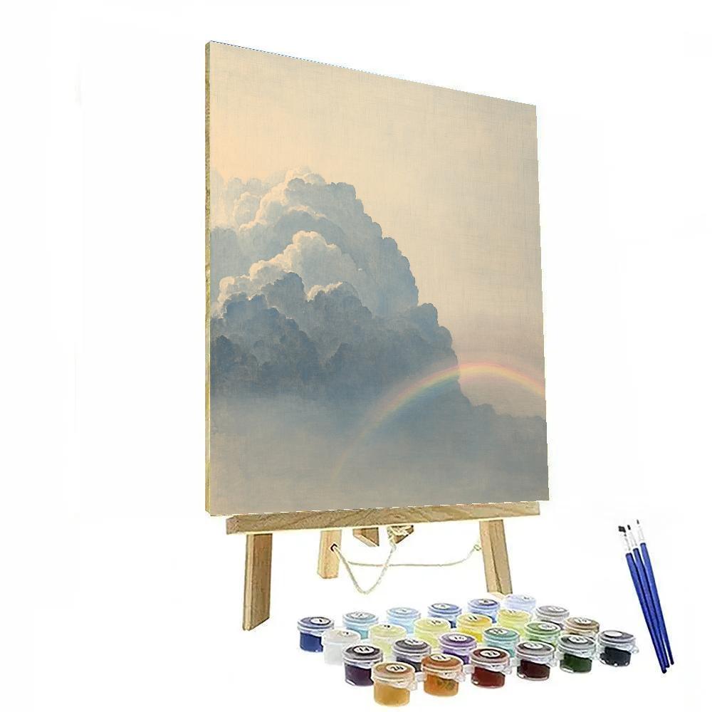 Leonardo Da Vinci Inspired Storm And Rainbow Anatomy Number painting