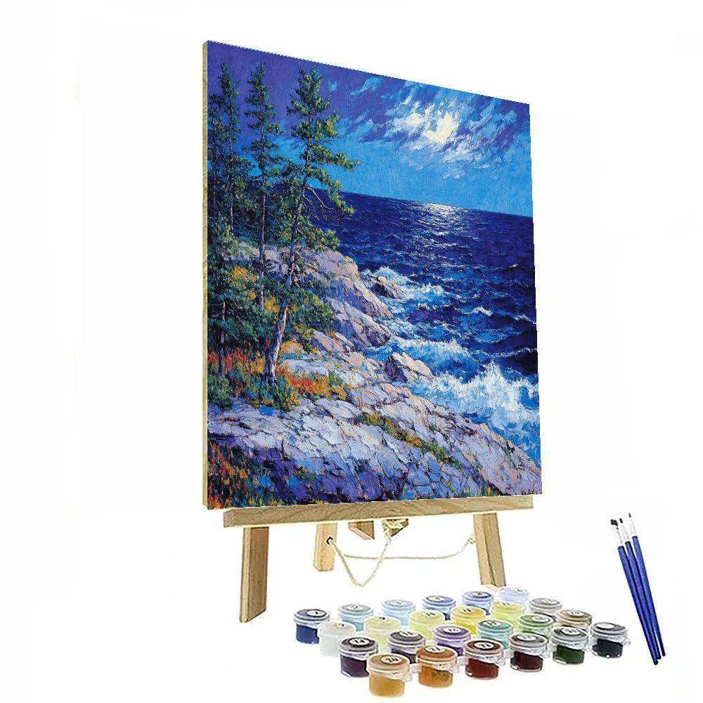 Arthur Lismer Inspired September Gale Over Georgian Bay Ridges Numbered painting kits