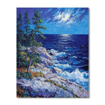 Arthur Lismer Inspired September Gale Over Georgian Bay Ridges Numbered painting kits