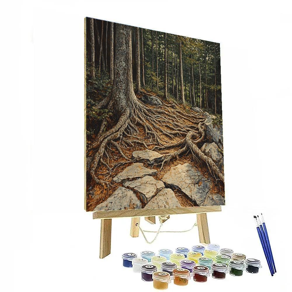 Arthur Lismer Inspired Tangled Understory After Stormlight paint by color