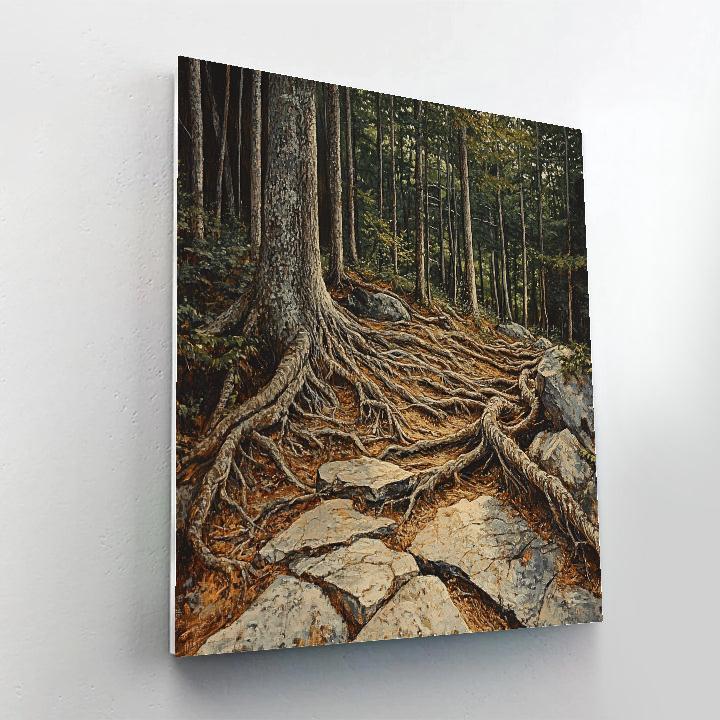 Arthur Lismer Inspired Tangled Understory After Stormlight paint by color