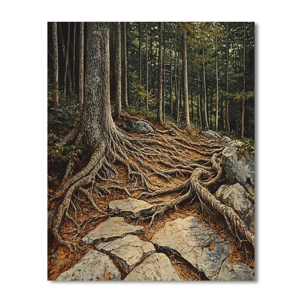 Arthur Lismer Inspired Tangled Understory After Stormlight paint by color