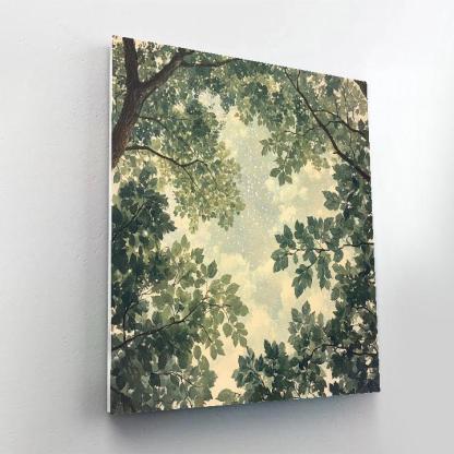 Leonardo Da Vinci Inspired Forest Constellation Canopy Paint by numbers kits