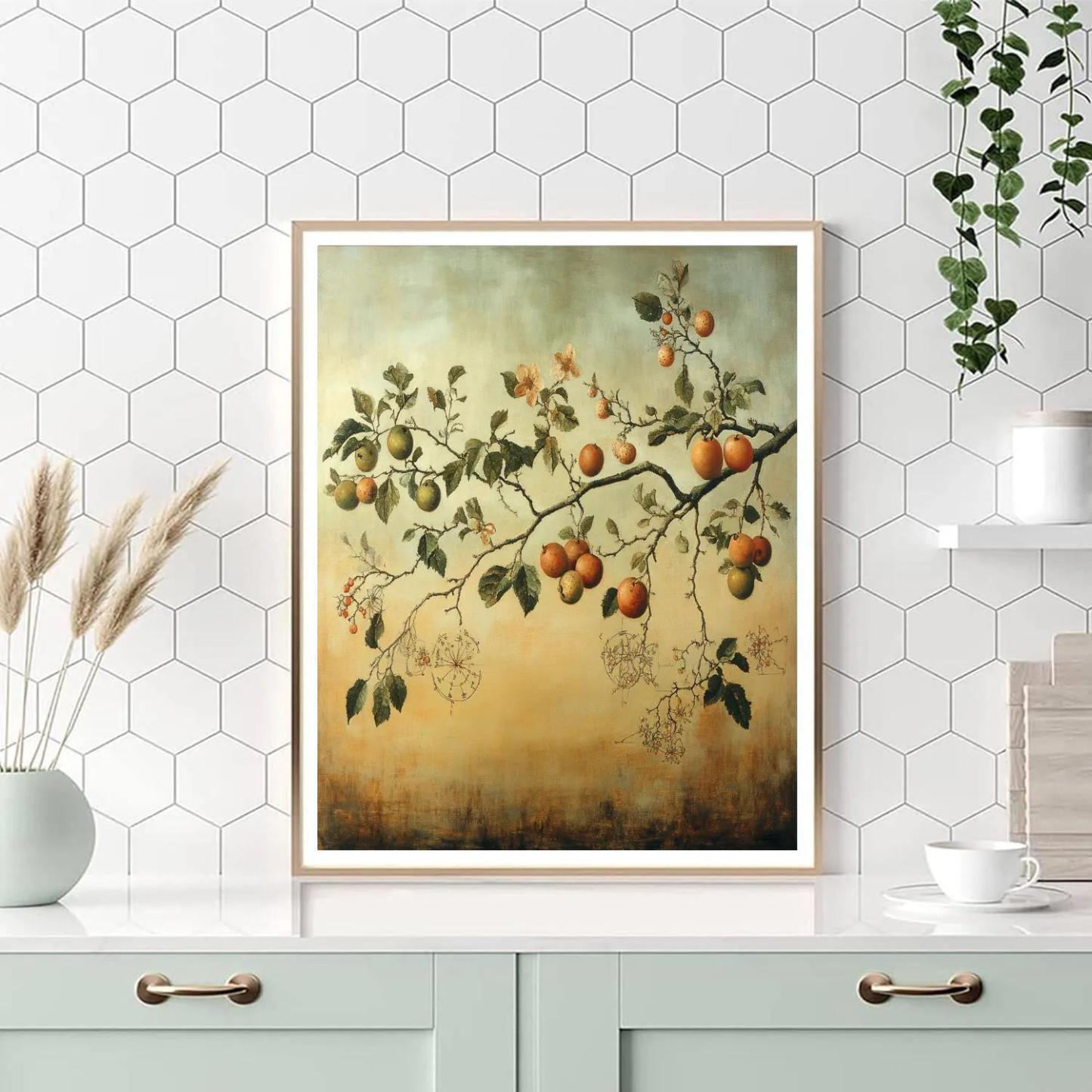 Leonardo Da Vinci Inspired Orchard Of Floating Seasons Paint by numbers kits