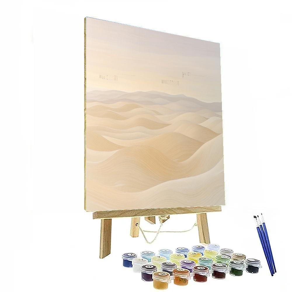 Leonardo Da Vinci Inspired Desert Dune Music Patterns paint by number