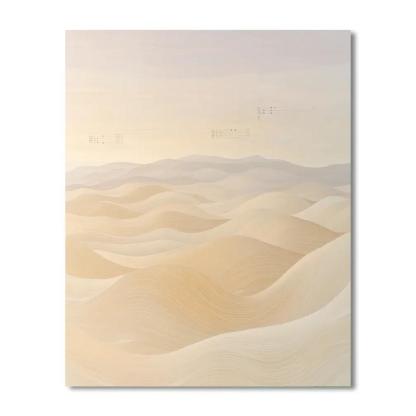 Leonardo Da Vinci Inspired Desert Dune Music Patterns paint by number