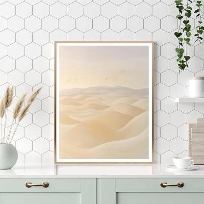 Leonardo Da Vinci Inspired Desert Dune Music Patterns paint by number