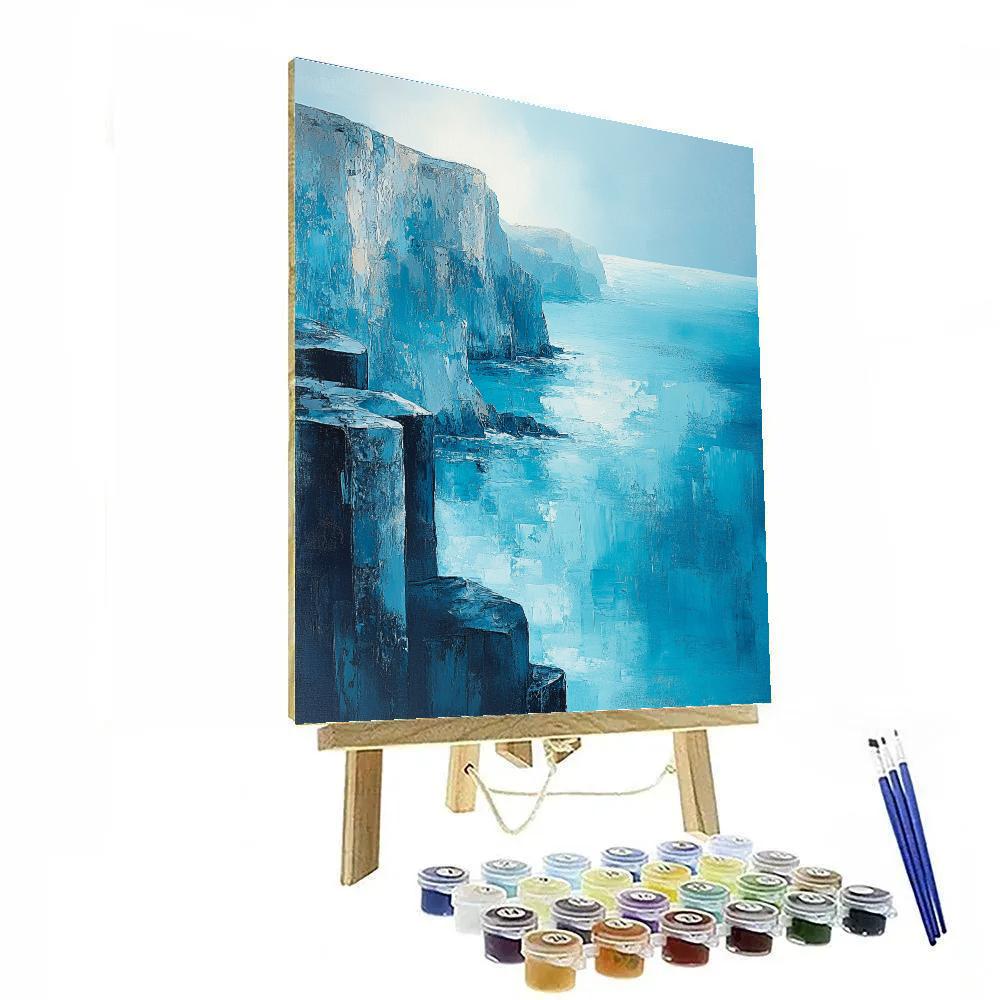Claude Monet Inspired Sea Cliff Morning Spray Light Painting by numbers kit