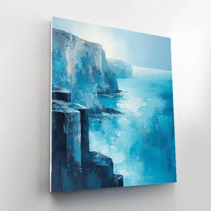 Claude Monet Inspired Sea Cliff Morning Spray Light Painting by numbers kit