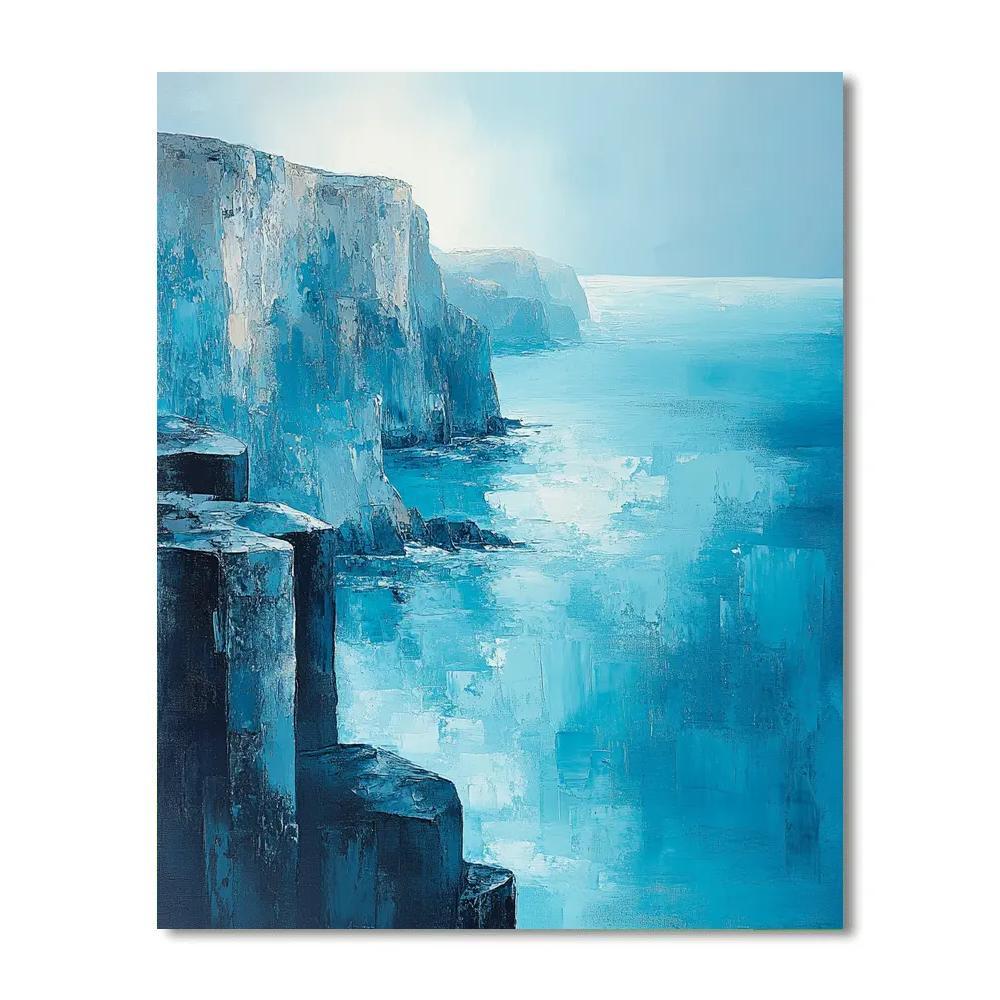 Claude Monet Inspired Sea Cliff Morning Spray Light Painting by numbers kit