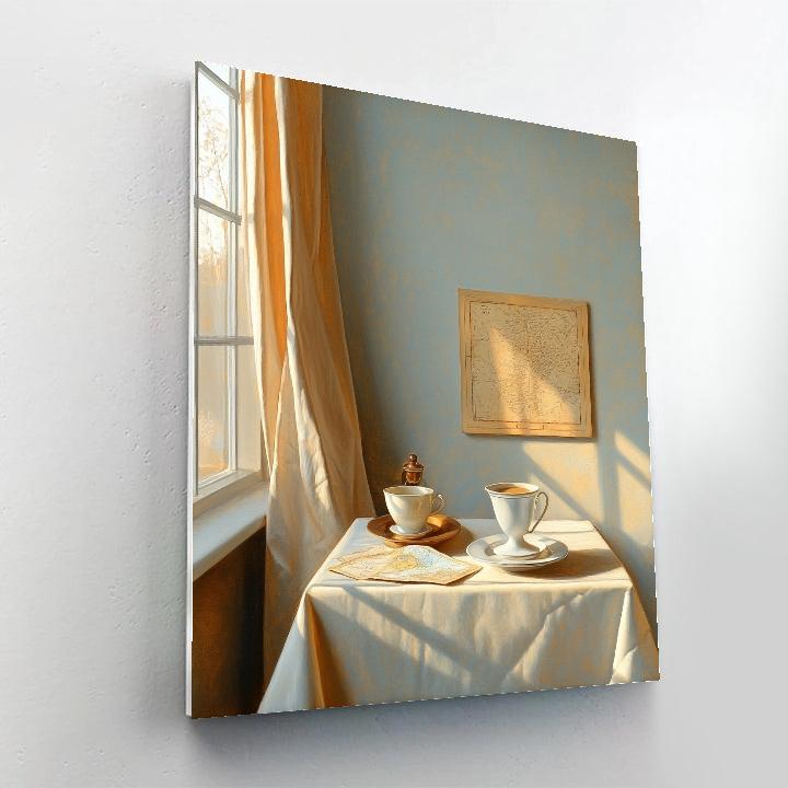 Johannes Vermeer Inspired Morning Coffee By Window Paint by numbers kits