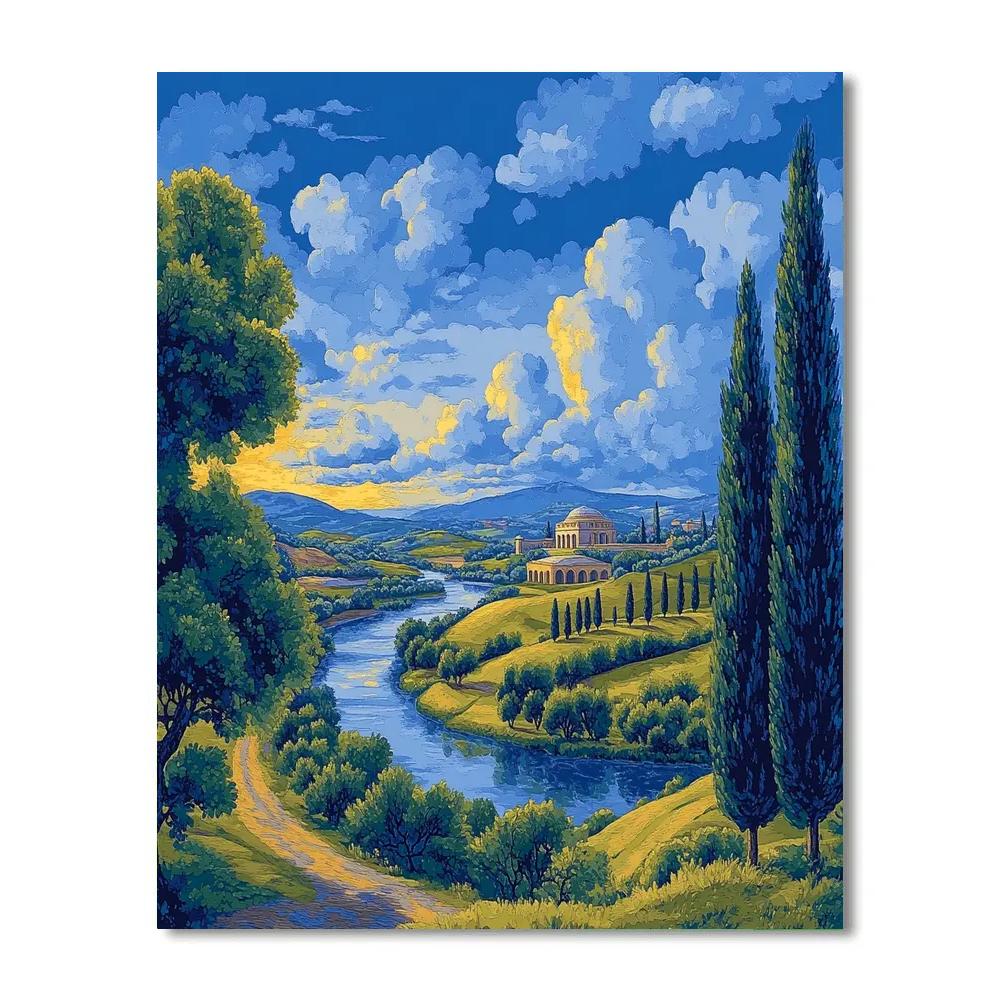 Raphael Inspired Celestial Harmonic Valley paint by color