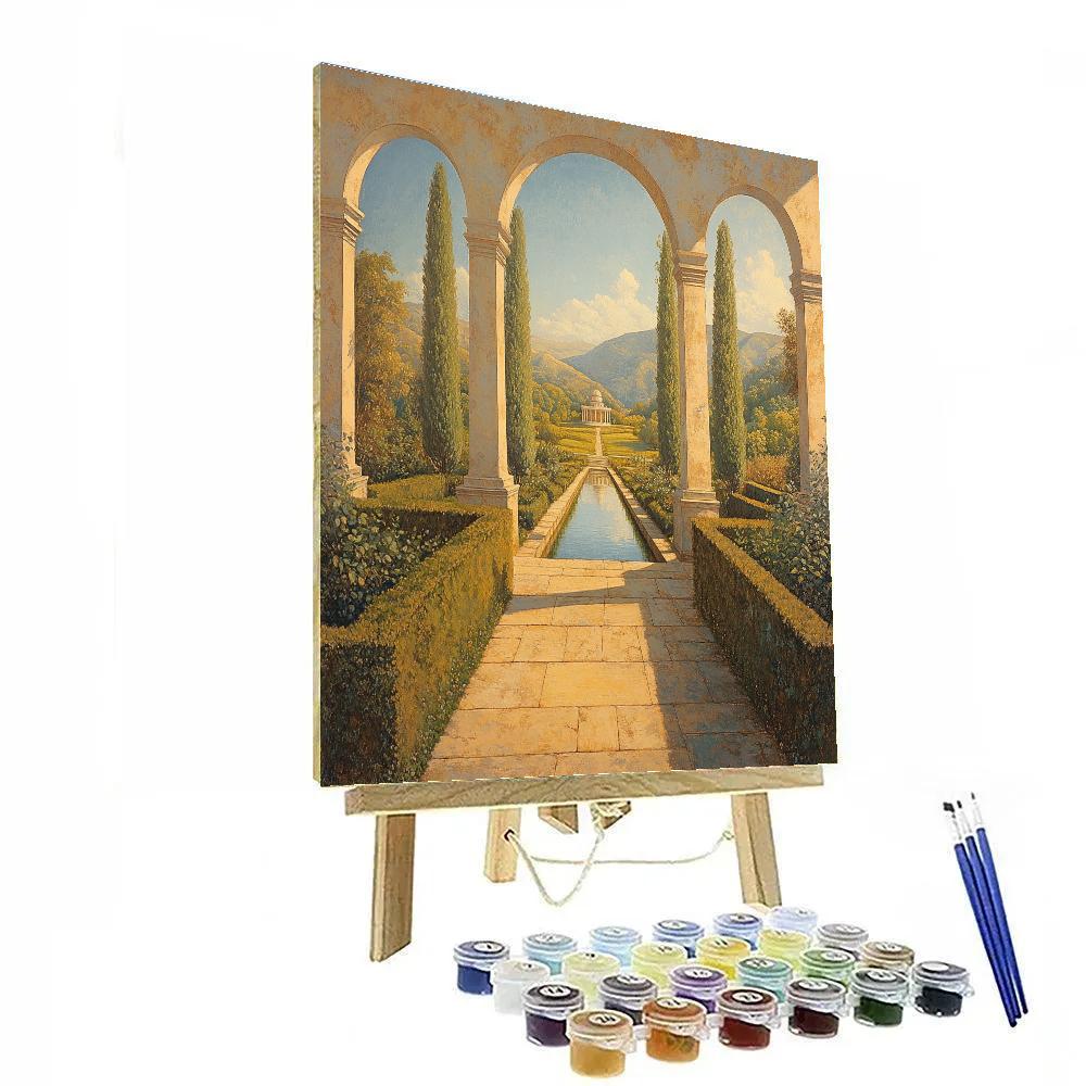 Raphael Inspired Arcadian Meridian Garden paint by number