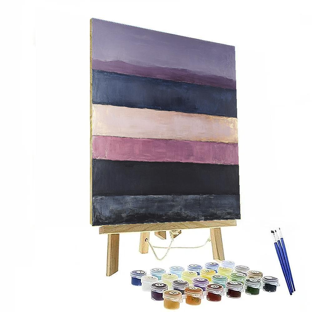 Mark Rothko Inspired Twilight Horizon Meditation DIY paint by numbers