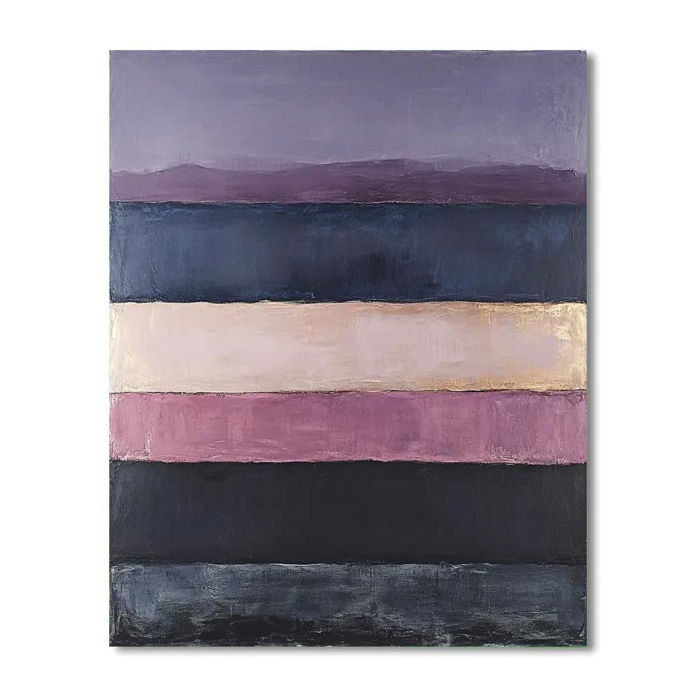 Mark Rothko Inspired Twilight Horizon Meditation DIY paint by numbers