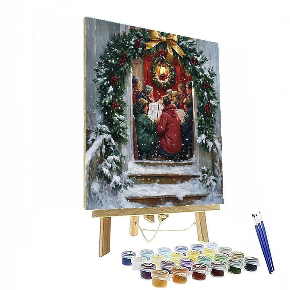 Midnight Wreath Welcome Paint by numbers kits