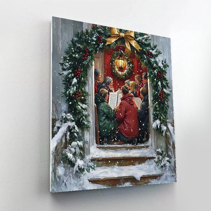Midnight Wreath Welcome Paint by numbers kits