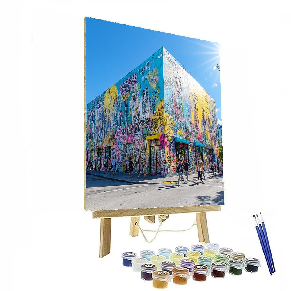Street Art Walls Of Wynwood On A Bright Afternoon Miami United States Number painting