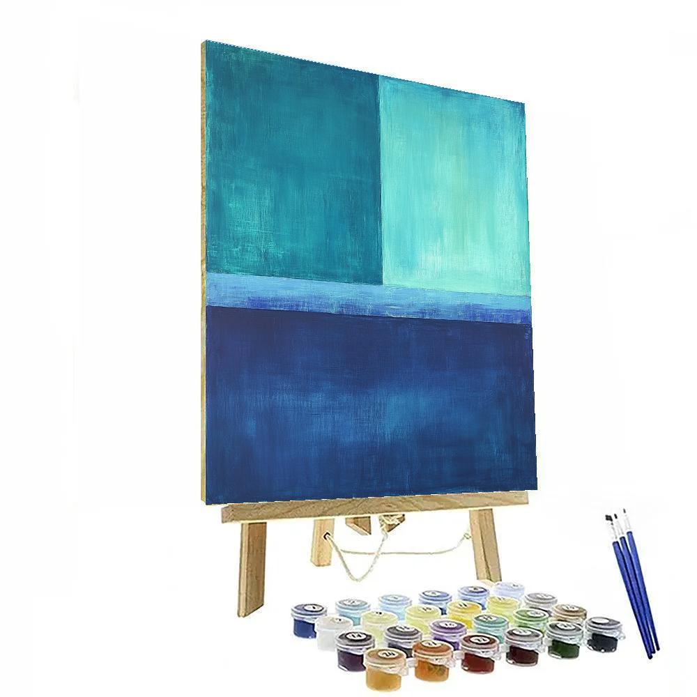 Mark Rothko Inspired Aurora Afterimage Meditation Paint by numbers art